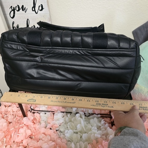 Kate Spade LARGE Black Quilted Tote with Scarf - Perfect Overnight/Travel Bag - Picture 8 of 10
